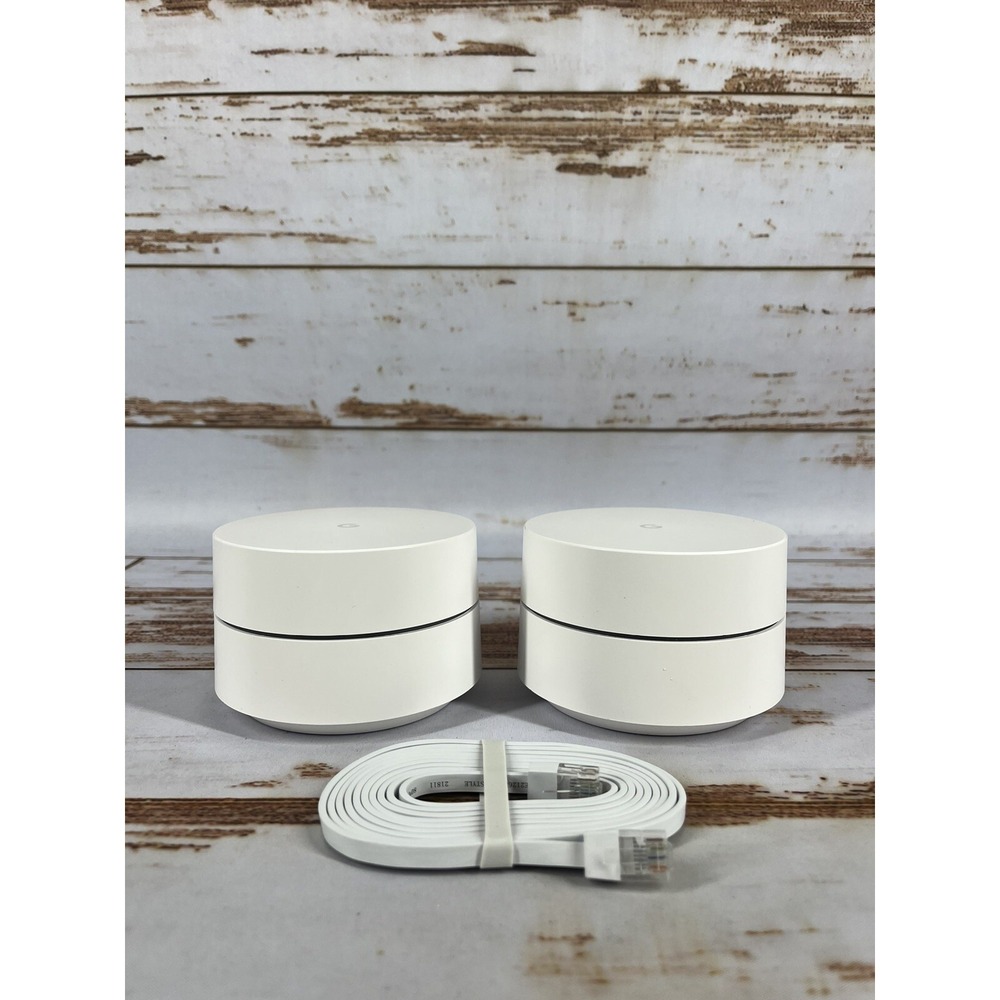 Google WiFi AC-1304 Mesh Router 2 Pack Used
